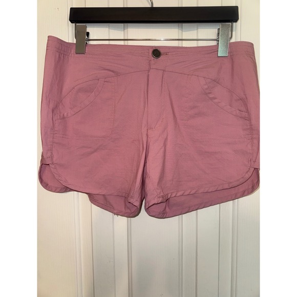 Reel Life Casual Shorts Walking Hiking Travel Pockets Mauve Pink L - Picture 1 of 5